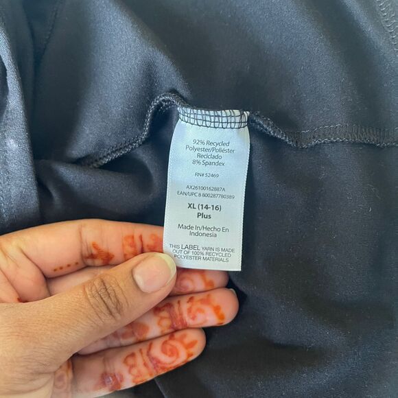 Athletic Works Girls Black Tank Top Tshirt Size XL(14-16) Plus - Picture 4 of 6